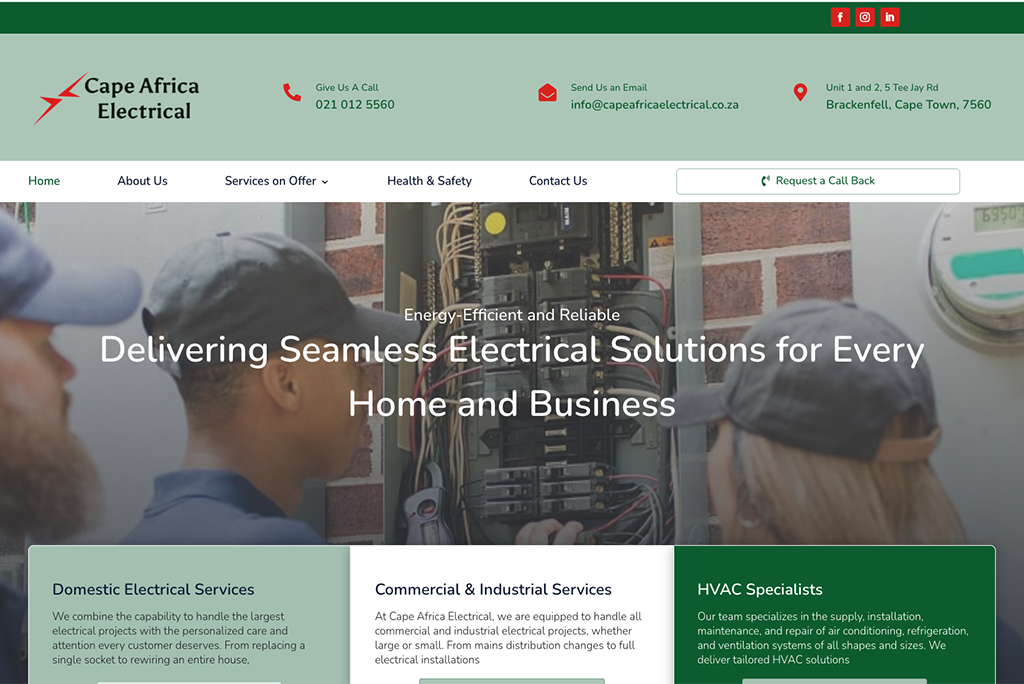 Cape Africa Electrical, Cape Town