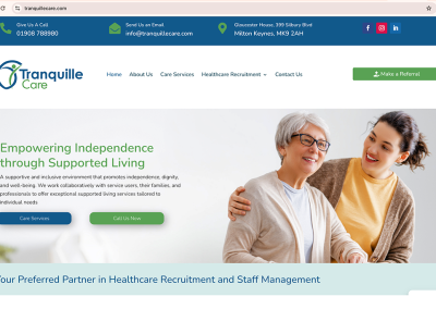 Tranquille Care, Uk